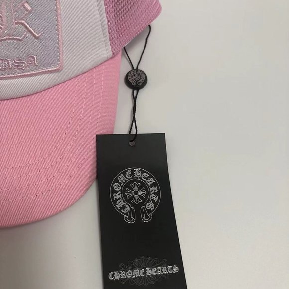 Sun Hat Embroidered Pink Logo Chrome Hearts Baseball Cap main image 7